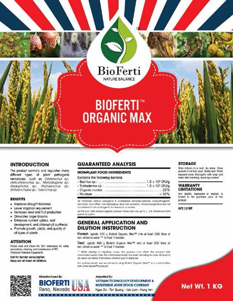 Bioferti Organic Max NPX 1.0W